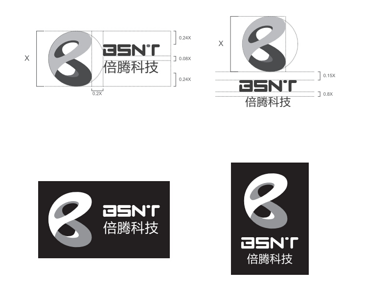 科技公司logo設(shè)計(jì),科技行業(yè)logo設(shè)計(jì)案例,倍騰（上海）科技有限公司logo設(shè)計(jì)案例